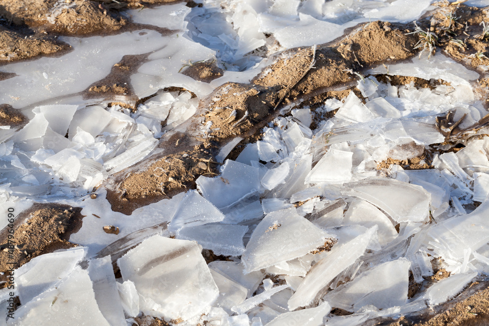 a thick layer of ice formed on the territory of the field a thick layer of ice formed on the territory of the field