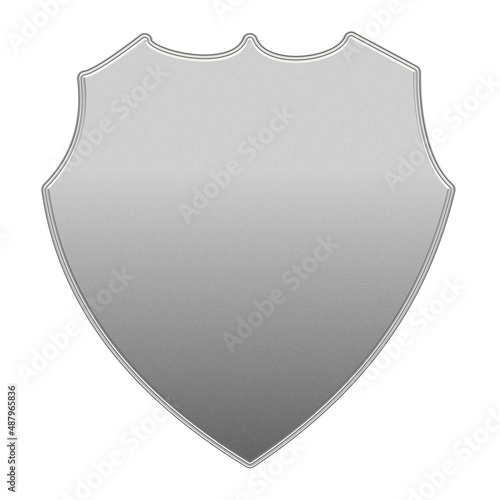 metal silver vintage shield design illustration