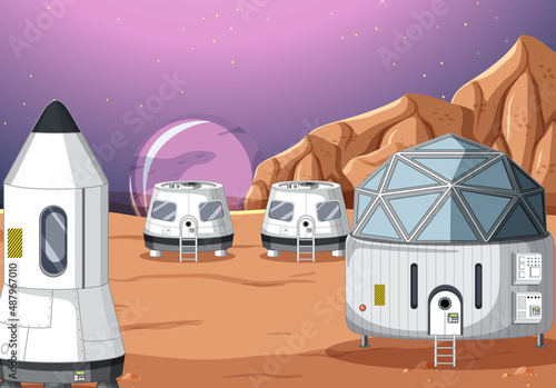 Landscape of space settlement