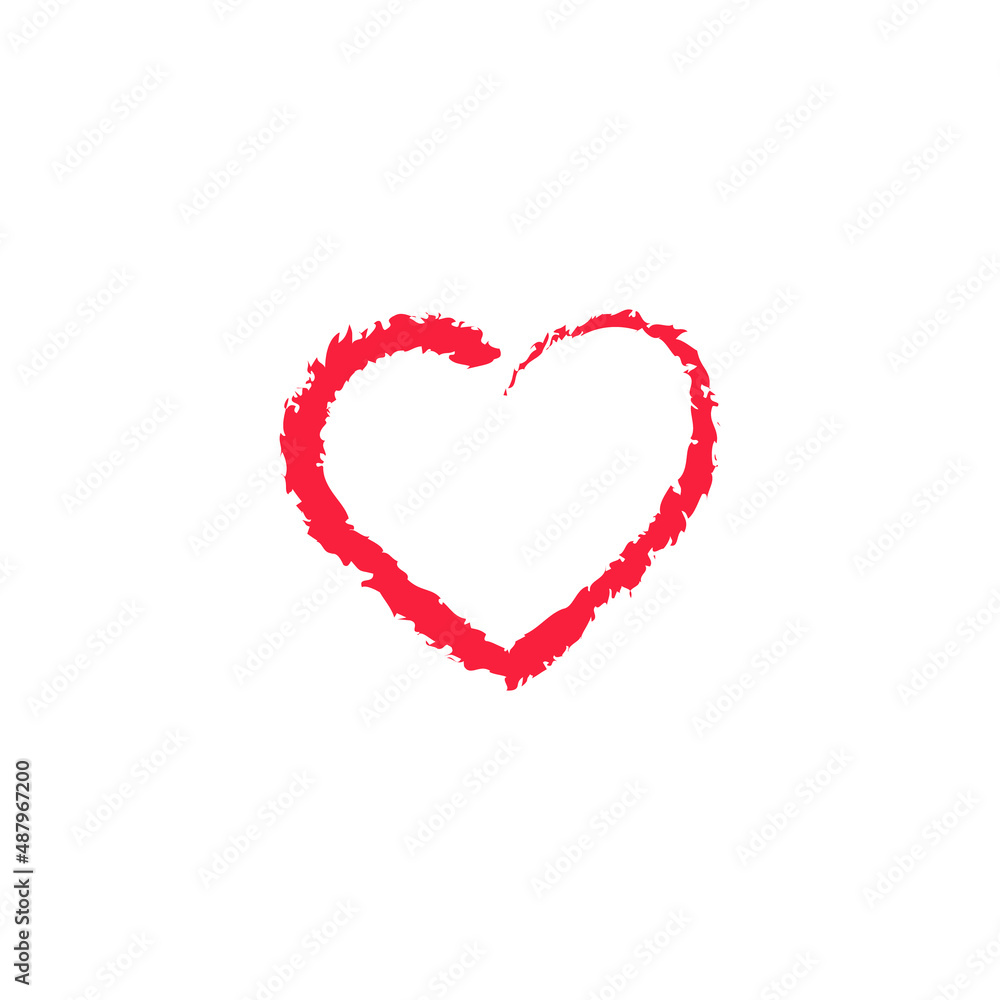 Vector image. Heart, symbol of love.