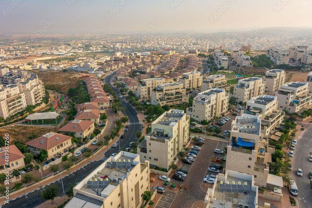 Fototapeta premium Town of Tzur Yitzhak in Israel