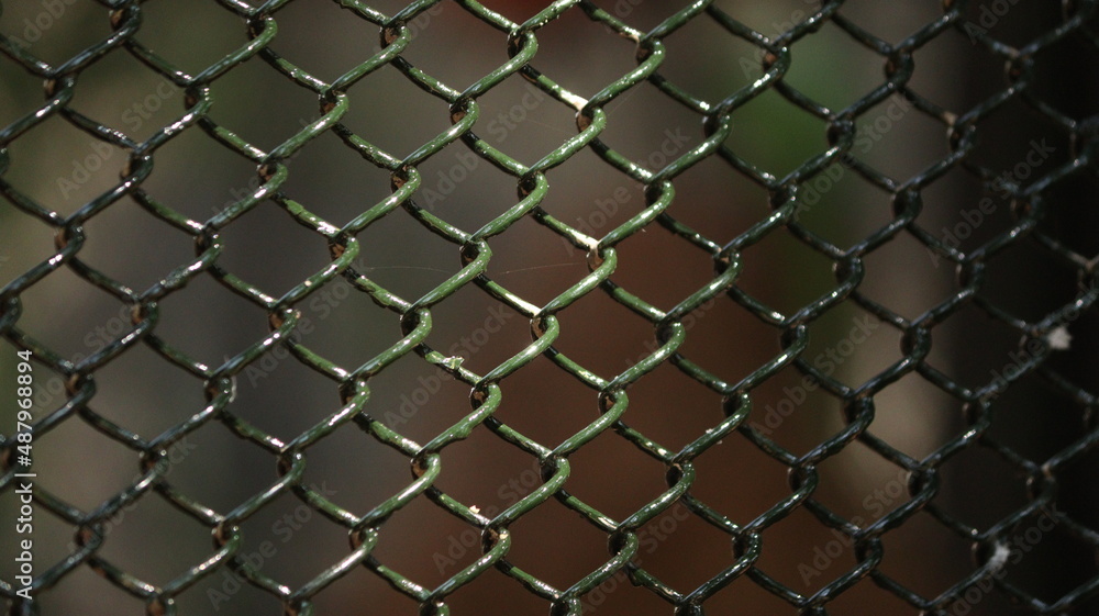 iron grill net pattern. with blur background iron grill net pattern. with blur background