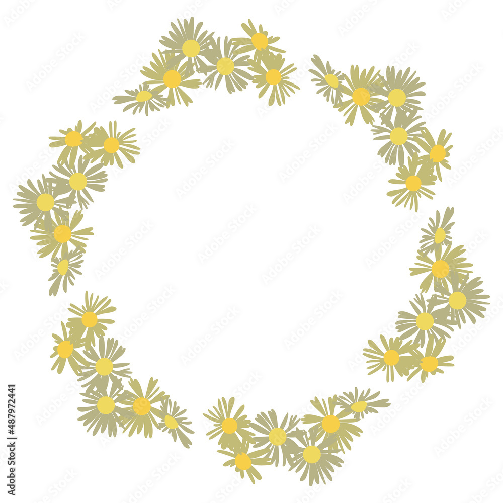 Vector flower wreath composition. Floral frame for greeting, invitation, postcard design. Vector flower wreath composition. Floral frame for greeting, invitation, postcard design.