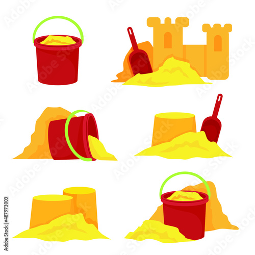 set of beach accessories