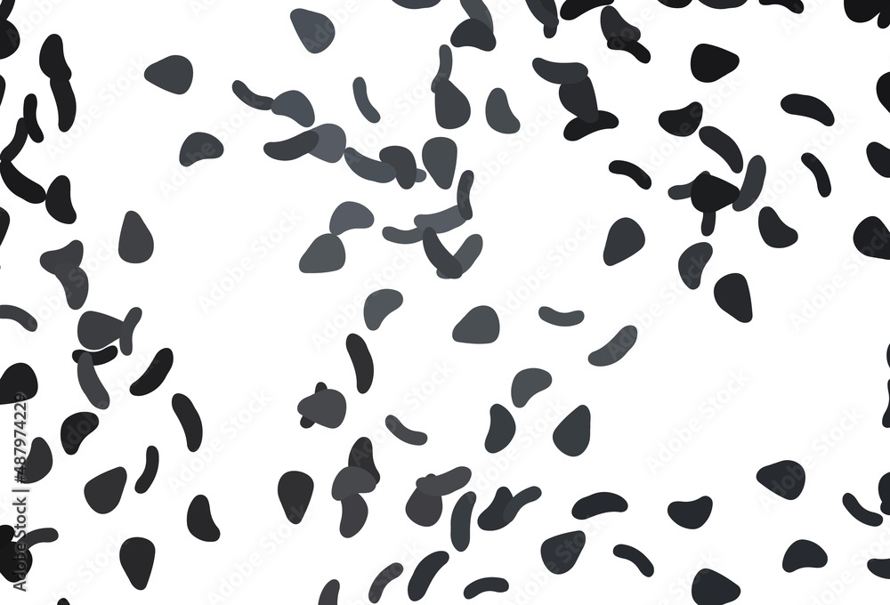 Light Black vector template with memphis shapes.
