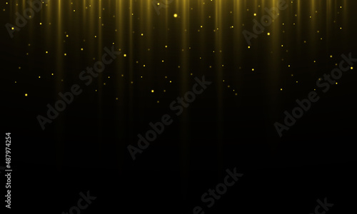 Garland light gold glitter hanging vertical lines