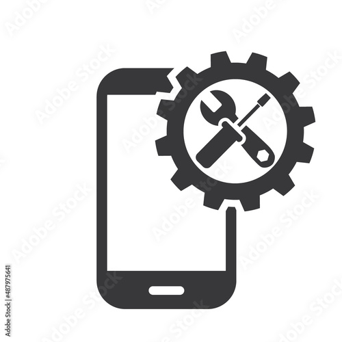 Mobile repair and update icon - System Update Improvement Change New Version