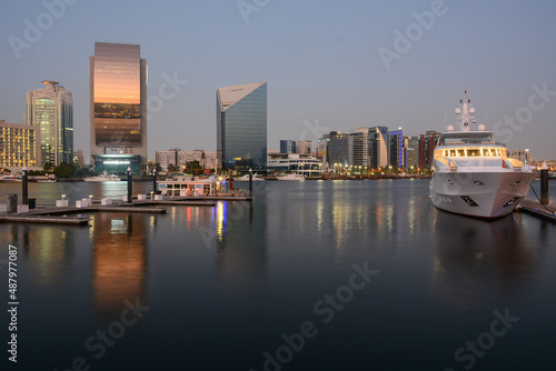 Dubai, UAE - February 3, 2022: Al Seef historical district in Old Town photo