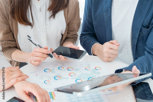 ベンチャー企業の打ち合わせ