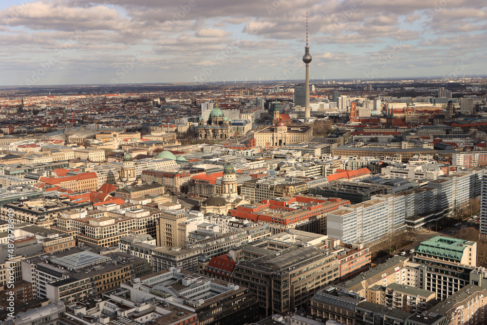 Obraz premium Blick auf den Historischen Stadtkern von Berlin