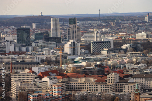 Berlin aus der Luft; Panorama der City-West, Blick über den Bendlerblock nach Westen