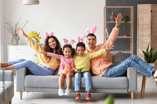 Little children with Easter...
