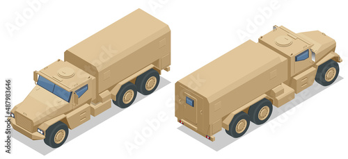 Isometric Mine-Resistant Ambush Protected. United States military light tactical vehicles produced as part of the MRAP. Designed to withstand improvised explosive device attacks and ambushes.