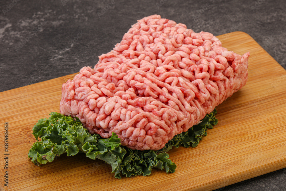 Raw pork minced meat for cooking Raw pork minced meat for cooking