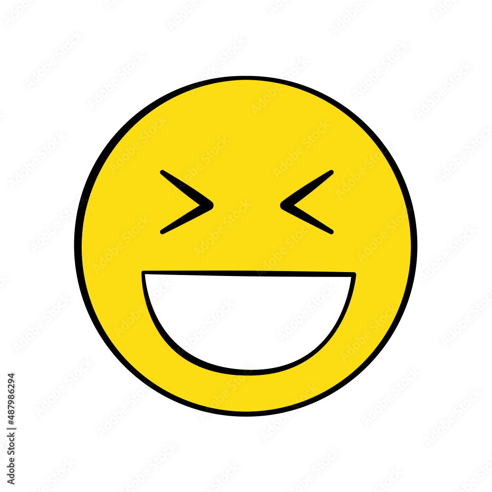 Smiling face emoji. Isolated. Vector. Cartoon Smiling face emoji. Isolated. Vector. Cartoon