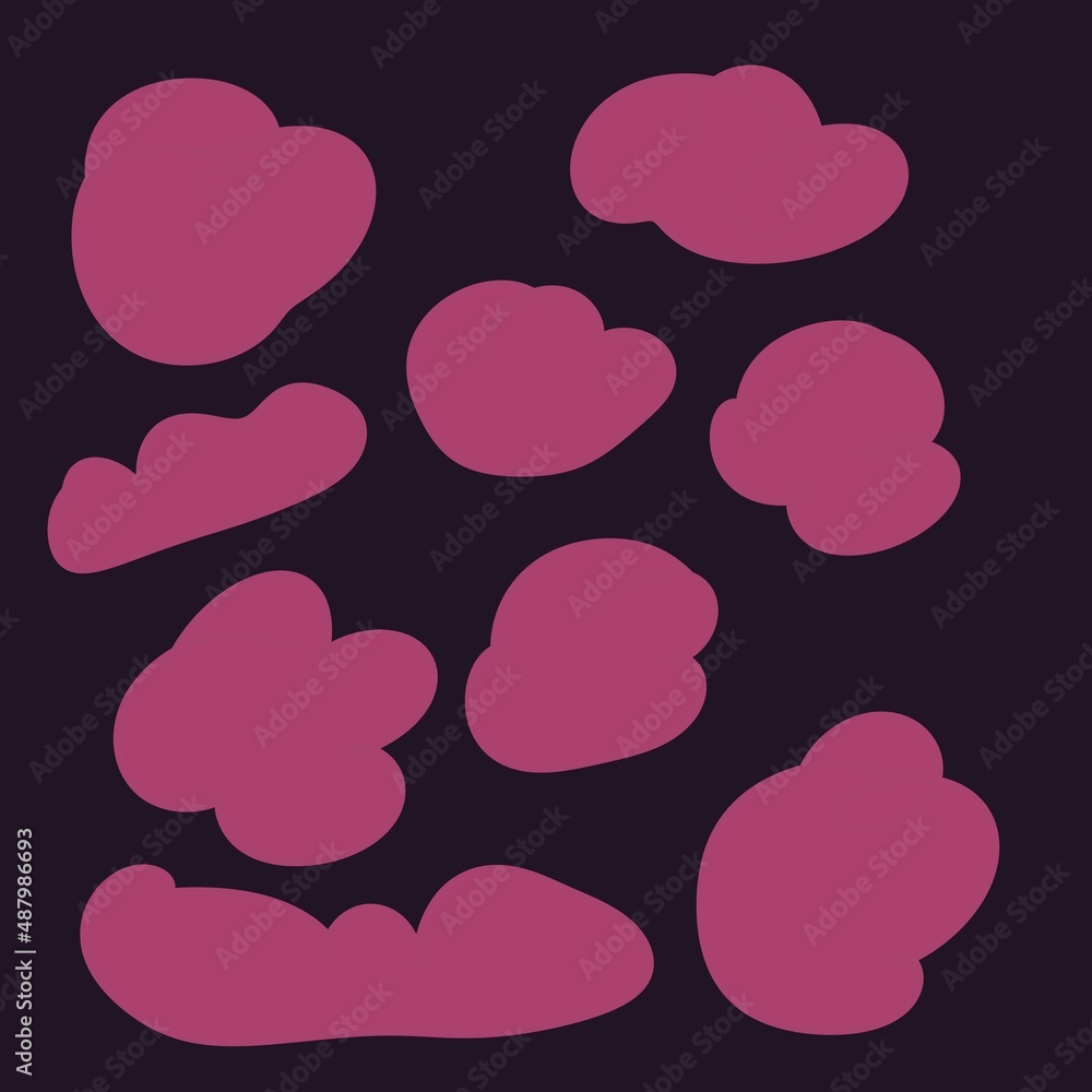 abstract cloud pattern background illustration 