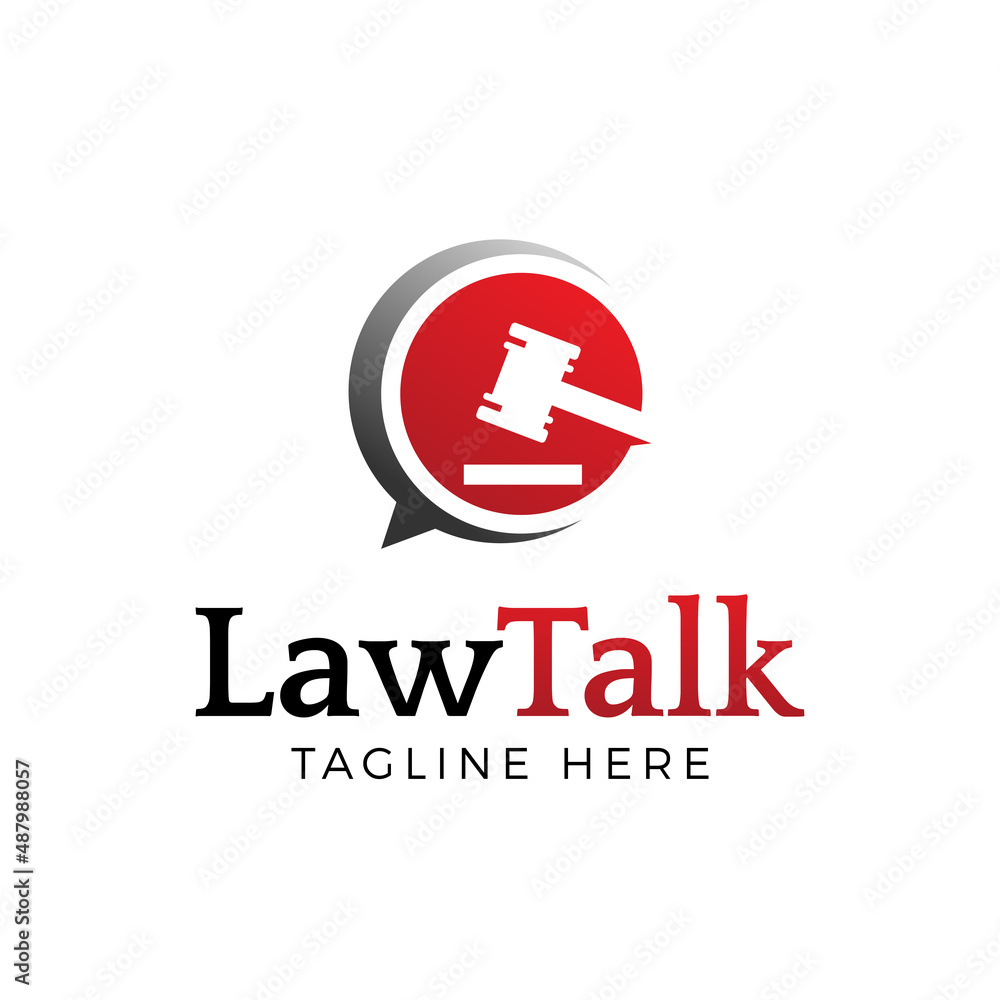 creative chat law firm logo design vector. creative chat law firm logo design vector.