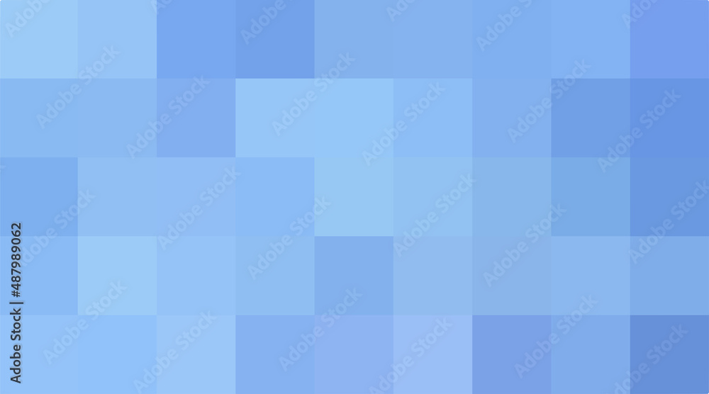 Background from light blue squares. Blue geometric texture. Vector pattern of square sky blue pixels. A backing of mosaic squares for branding, calendar, card, banner, cover, website Background from light blue squares. Blue geometric texture. Vector pattern of square sky blue pixels. A backing of mosaic squares for branding, calendar, card, banner, cover, website