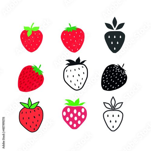 set of strawberry.