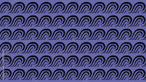 Wave seamless pattern. Japan wave on Very Peri