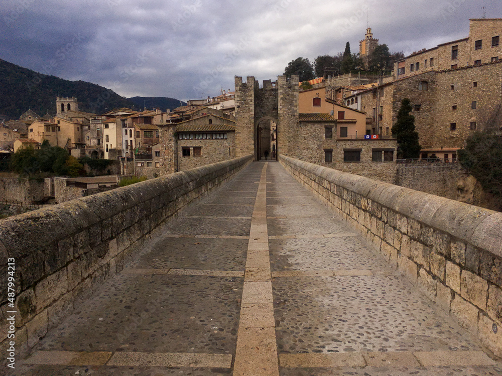 Fototapeta premium Entrance to a medieval town
