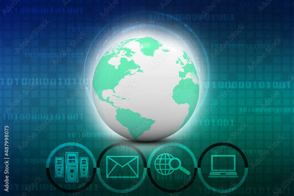 3d illustration of Data sharing concept 3d illustration of Data sharing concept