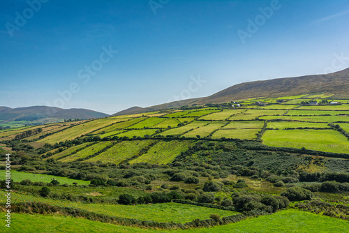View of the fields from the N86 road, South West Ireland 