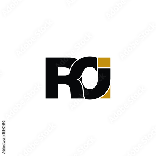 ROI letter monogram logo design vector