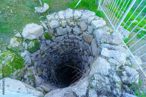 Ancient water well in Tel Lachish photo