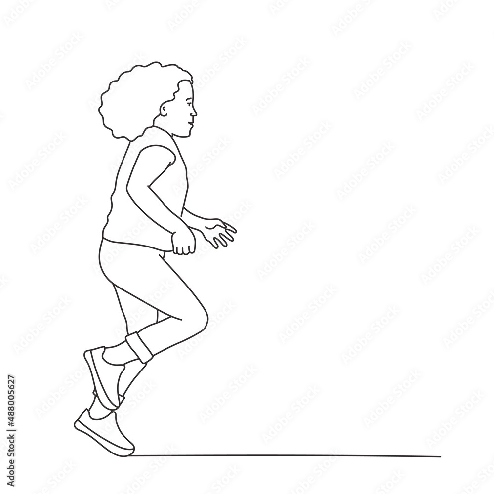 Running girl Running girl