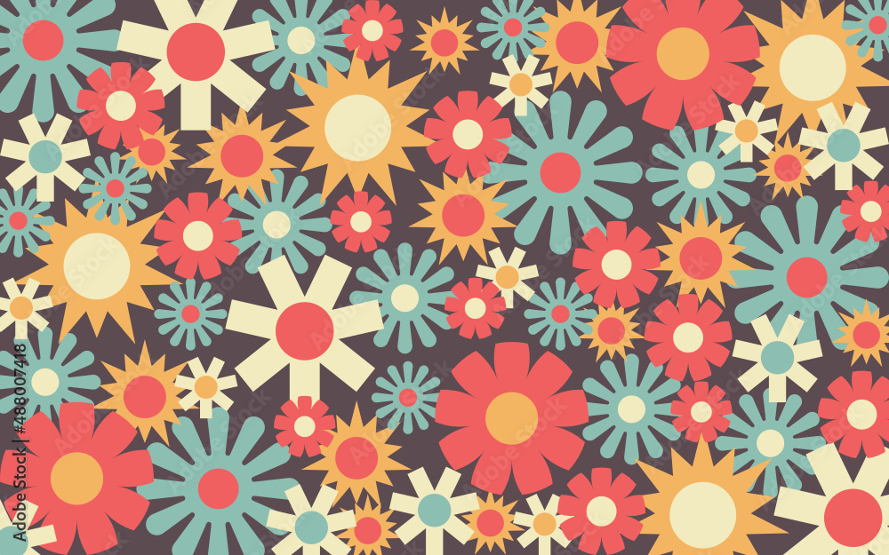 seamless floral pattern, background vintage.