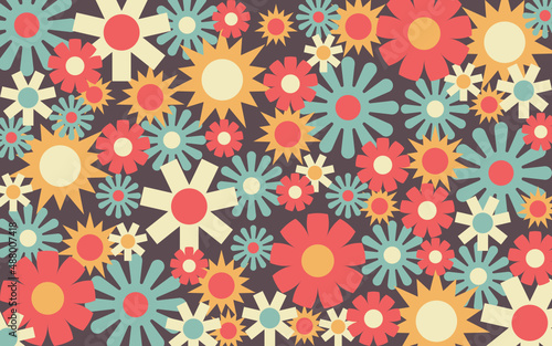 seamless floral pattern  background vintage.