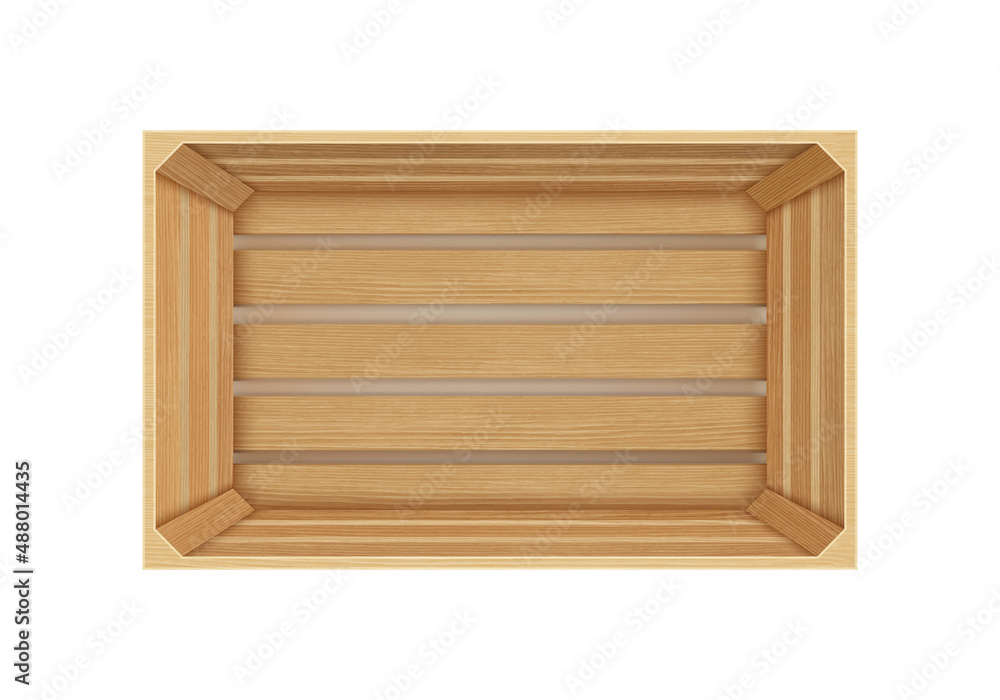 Vector realistic cargo storage wooden box isolated on white background. Wooden fruit box with holes. Box for storage and transportation of food. Vector realistic cargo storage wooden box isolated on white background. Wooden fruit box with holes. Box for storage and transportation of food.