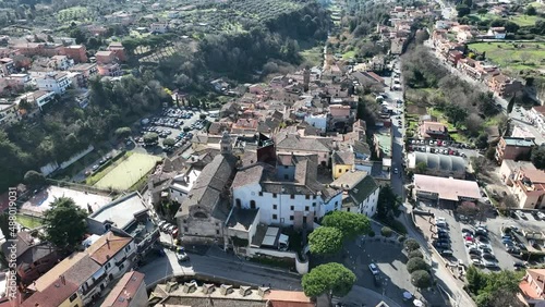 Il centro storico di Formello, paese vicino Roma.
Vista aerea di Formello, paese vicino Roma, Lazio, Italia.