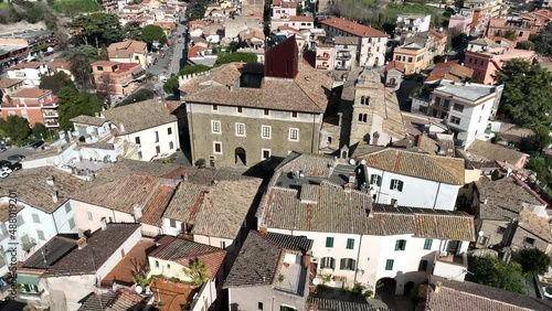 Il centro storico di Formello, paese vicino Roma.
Vista aerea di Formello, paese vicino Roma, Lazio, Italia.