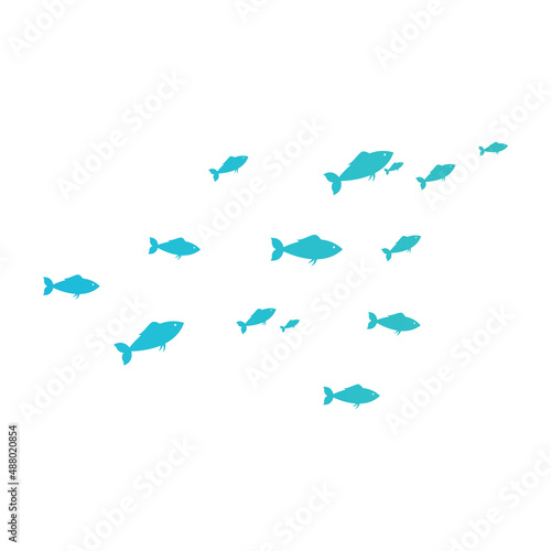 Fish logo, fishinghook, fish oil and seafood restaurant icon. With vector icon concept design illustration template