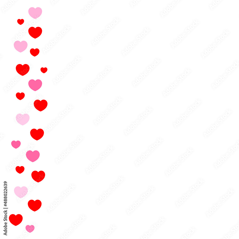 Red and pink hearts at white background. hearts texture. hearts background. Template Background Design, Greeting Card, Poster. Valentine Day. Vector illustration Red and pink hearts at white background. hearts texture. hearts background. Template Background Design, Greeting Card, Poster. Valentine Day. Vector illustration