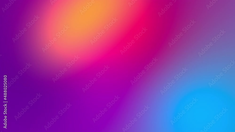 Moving Color neon gradient. Abstract blurred colors background. Holographic gradient rainbow loopable animation. Trendy fashion vibrant screensaver. Multicolored fluid. Yellow blue violet pink colors