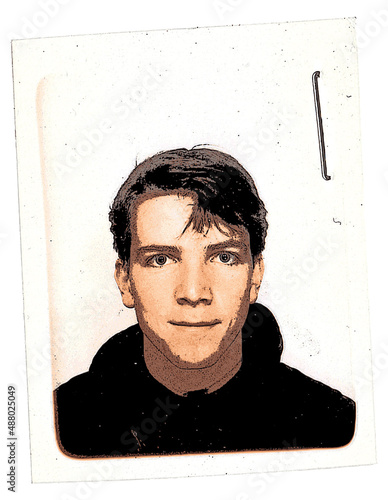 PHOTO D'IDENTITÉ POSTÉRISÉE ET VECTORISÉE
