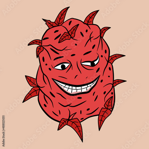 maskot for cannabis marijuana ganja weed kush indica weed sativa nice for logo icon and many more