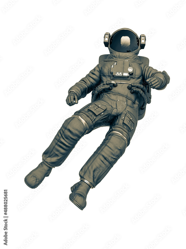 astronaut doing a float back