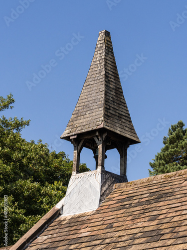 Unusual bell tower on quary bank mill, Styal, Country park, Cheshire photo