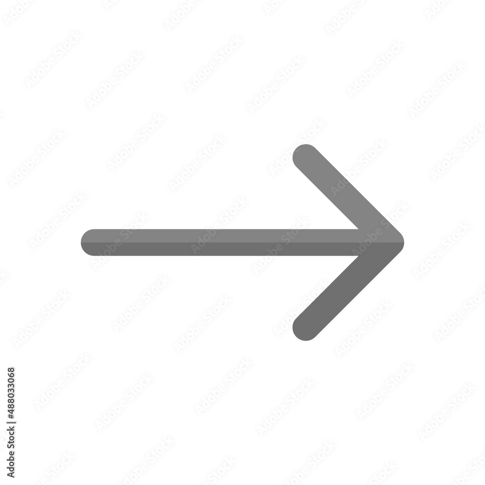 Next arrow grey flat vector icon Next arrow grey flat vector icon