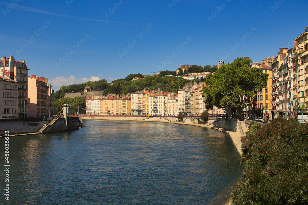 Lyon is the third most populous city in France and is located at the confluence of the Rhone and Saone rivers.