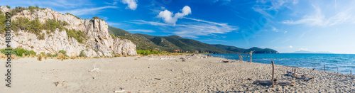 Schilderij op canvas Empty beach in Maremma nature reserve, Tuscany, Italy