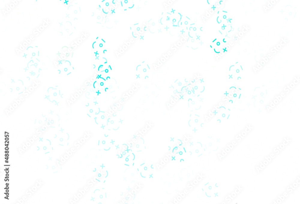 Light Green vector background with arithmetic signs. Light Green vector background with arithmetic signs.