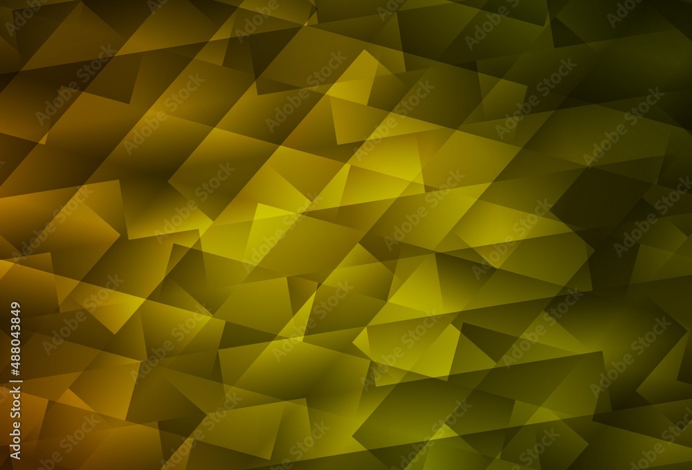 Dark Green, Yellow vector texture in rectangular style. Dark Green, Yellow vector texture in rectangular style.