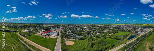 Aerial view of Warman, Saskatchewan on the Canadian Prairies