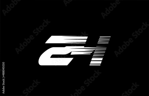 black and white simple 24 number logo icon design. Creative template for company and business