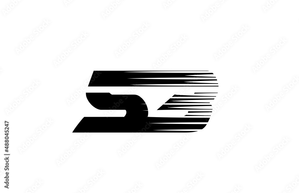 black and white simple 53 number logo icon design. Creative template for company and business black and white simple 53 number logo icon design. Creative template for company and business